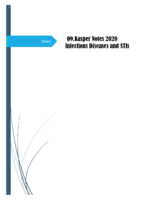 09 Kasper Notes 2020 Infectious Diseases & Stis