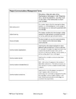 1Project Communications Management Terms