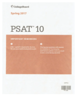 2017 Psat 10 Spring