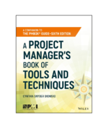 A Project Manager Tools Techniques