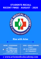 Arise Medical Academy Fmge Aug 2020 Recall