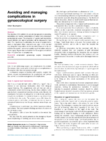 Avoiding And Managing Complication In Gynae Surgery