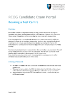 Candidate Exam Portal Test Centre Booking Guidance V2