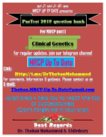 Clinical Science Genetics Mrcp 1 Pastest 2019 Q Bank