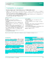 Constipation In Pregnancy
