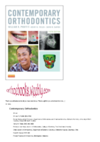 Contemporary Orthodontics 5Th Edition
