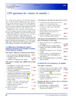 Cpd Questions For Volume 16 Number 1