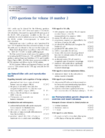 Cpd Questions For Volume 18 Number 2