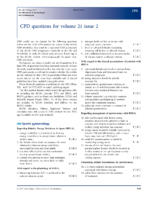 Cpd Questions For Volume 21 Issue 2
