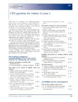 Cpd Questions For Volume 21 Issue 3