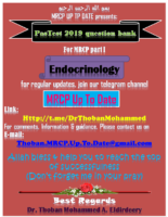 Endocrine Mrcp 1 Pastest 2019 Q Bank