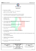 Fmge June 2019 [Final Exam Questions]