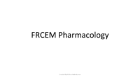 Frcem Pharmacology