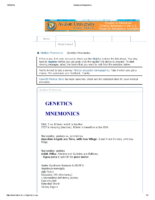Genetics Mnemonics