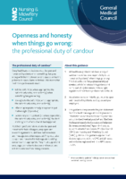 Gmc And Nmc Openness And Honesty