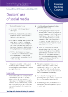 Gmc Doctors’ Use Of Social Media