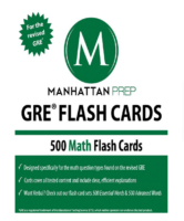 Gre Math Flash Cards 500 Math