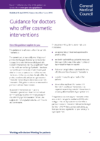 Guidance For Doctors Who Offer Cosmetic Interventions Gmc
