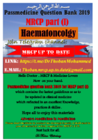 Hematoncology Mrcp I Passmedicine 2019 Q Bank
