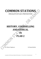 History Counselling And Ethical Tm plab 2