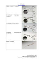 Instruments, Needles And Sutures In General Surgery