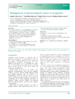 Management Of Gynaecological Cancer In Pregnancy