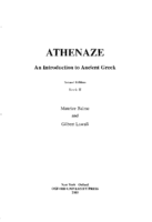 Maurice Balme, Gilbert Lawall Athenaze An Introduction To Ancient