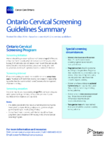 Ocsp screening guidelines