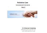 Palliative Care Part 2 On Exam2018