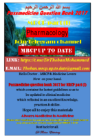 Pharmacology Passmedicine Q Bank Part I 2017 (1)