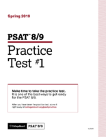 Psat 8 Practice Test 1