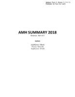 Amh Summary+2018