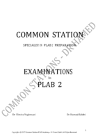 Common Station Specialist In Plab 2 Preparation Examinations In Plab 2