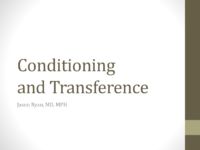 Conditioning and Transference