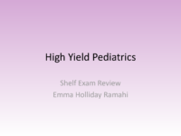 High Yield Pediatrics