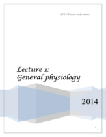 Lecture 1 General Physiology!