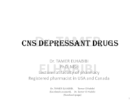Medicinal (Cns Depressents) (Tamer)