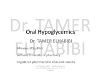 Medicinal (Oral Hypoglycemics) (Tamer) 1 (3)
