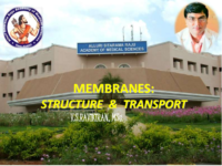 Membrane Structure and transport for medical school 3