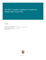 Opioid Canadians 2017 Guidelines