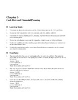 03 Cash Flow Financial Planning