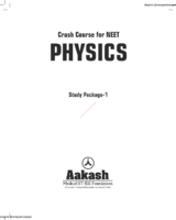 Aakash Physıcs Crash Course 2020