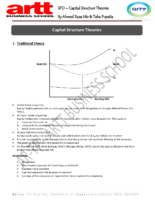 Bfd Capital Structure Theories