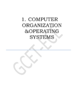 Computer Organization And Operating Systems