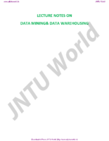 Data Warehousing And Data Mining