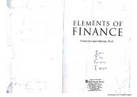 Elements Of Finance By Norma Dy Lopez Mariano