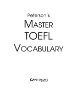 Master Toefl Vocabulary