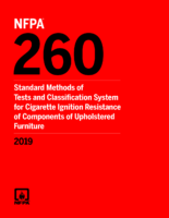 Nfpa 260 Std Tst & Class Sys For Cig Ign Res Frntr 2019