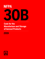 Nfpa 30B Code Mnf’r And Storage Of Aerosol Prod 2019