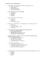 Cardiovascular Practice Test Questions By Aida